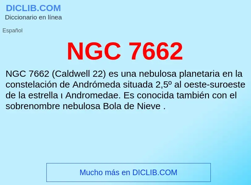 O que é NGC 7662 - definição, significado, conceito