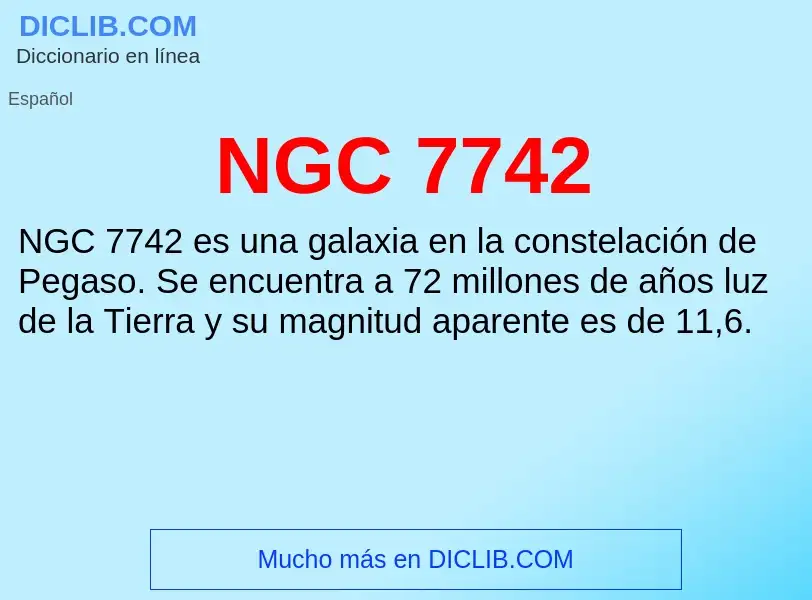 O que é NGC 7742 - definição, significado, conceito