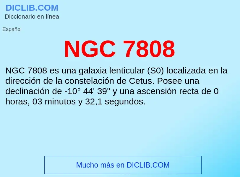 O que é NGC 7808 - definição, significado, conceito