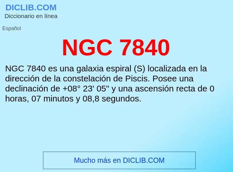 O que é NGC 7840 - definição, significado, conceito