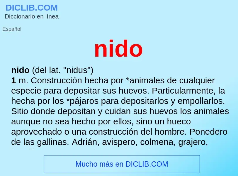 What is nido - definition