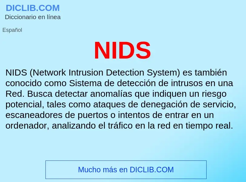 O que é NIDS - definição, significado, conceito