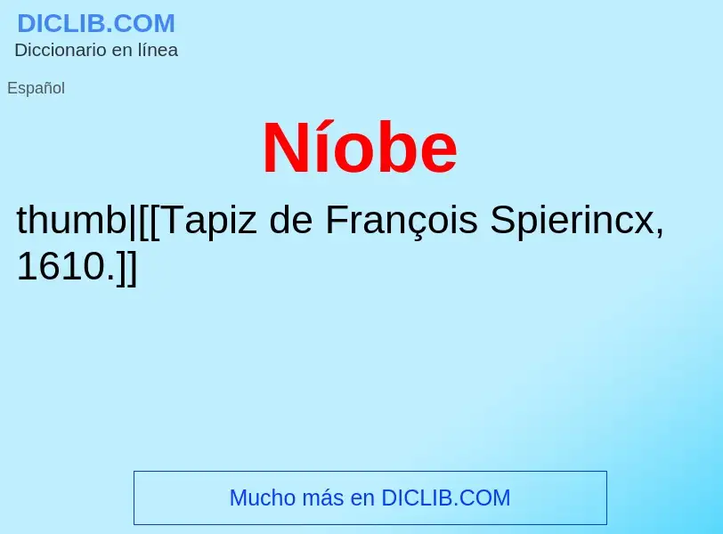 O que é Níobe - definição, significado, conceito