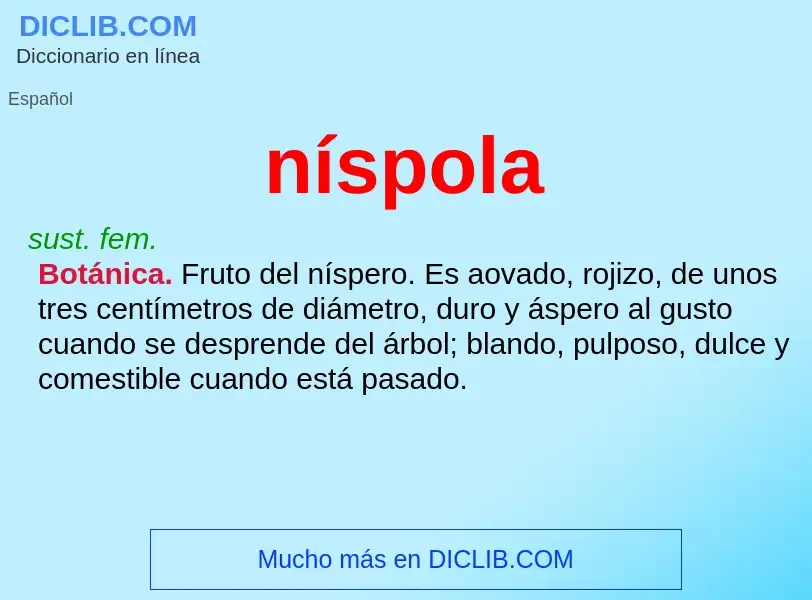 Wat is níspola - definition