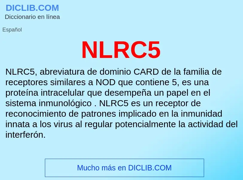 O que é NLRC5 - definição, significado, conceito