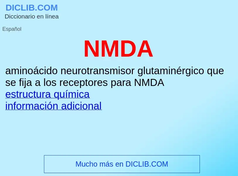 O que é NMDA - definição, significado, conceito