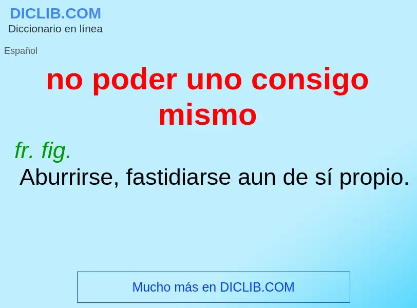 O que é no poder uno consigo mismo - definição, significado, conceito