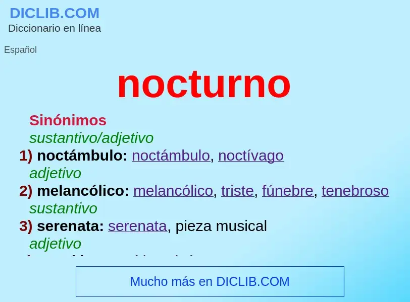 Wat is nocturno - definition