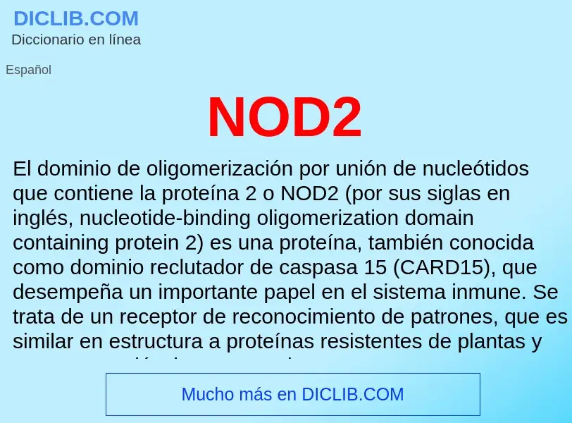 O que é NOD2 - definição, significado, conceito