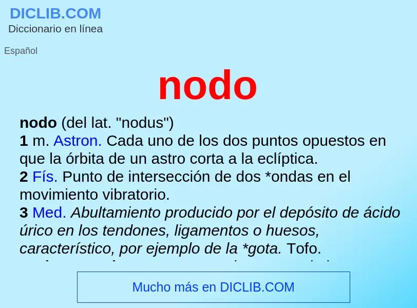 Wat is nodo - definition