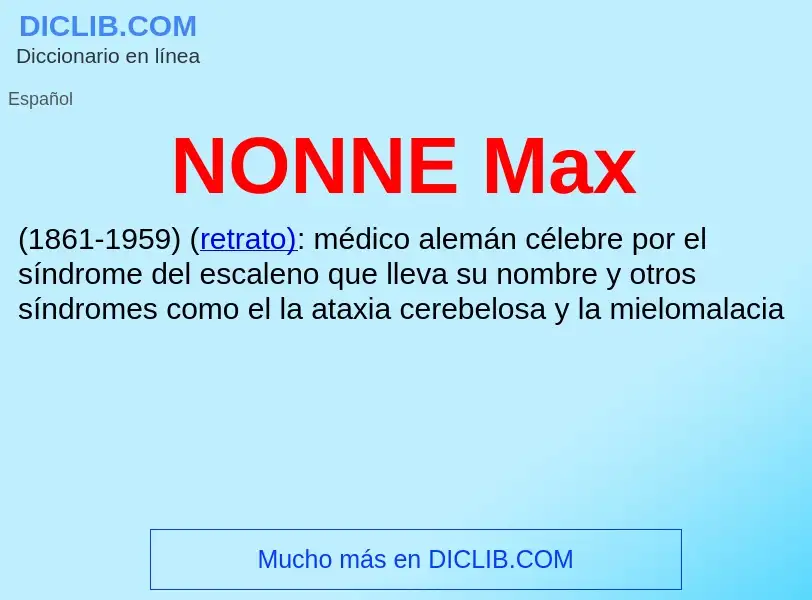 O que é NONNE Max - definição, significado, conceito