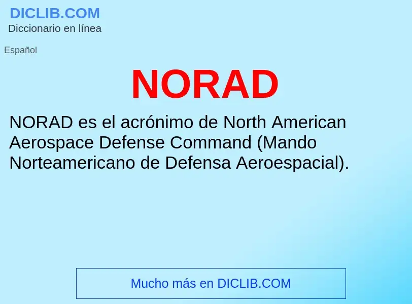 Τι είναι NORAD - ορισμός