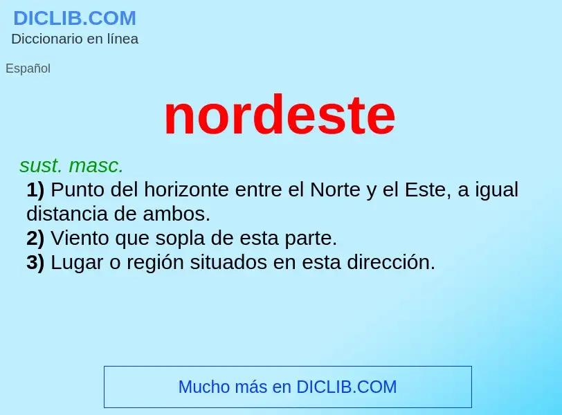 Что такое nordeste - определение