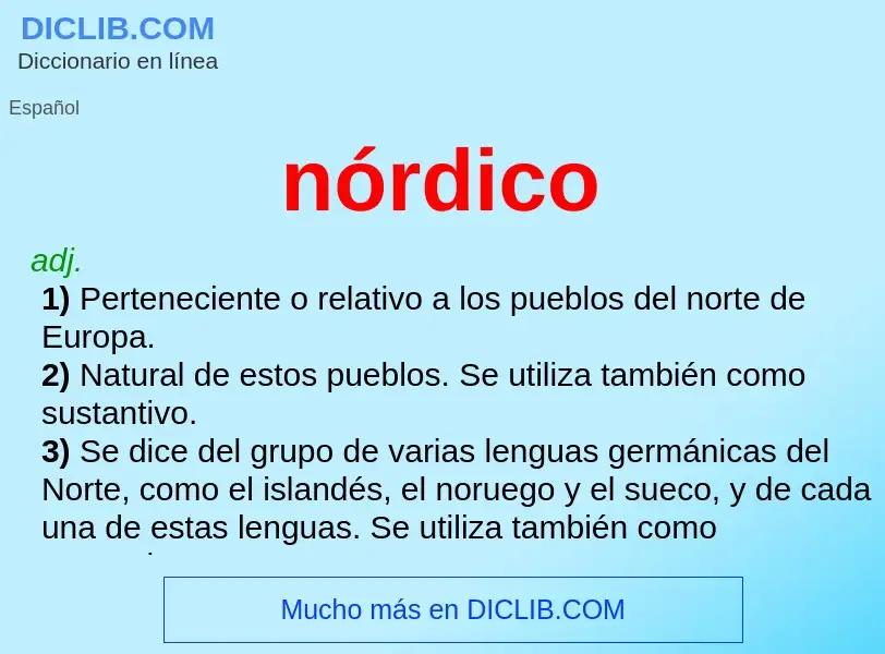 Wat is nórdico - definition