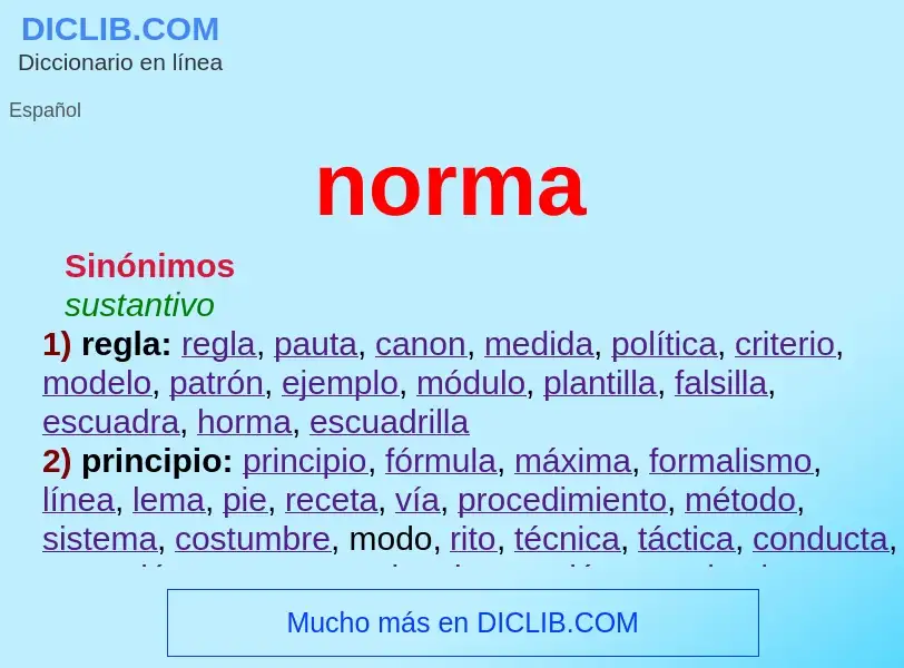 Was ist norma - Definition