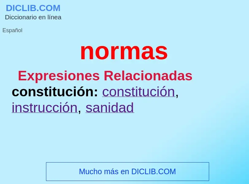 ¿Qué es normas? - significado y definición