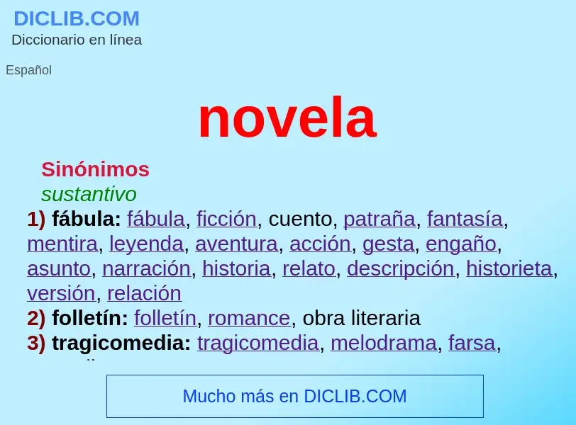 Wat is novela - definition