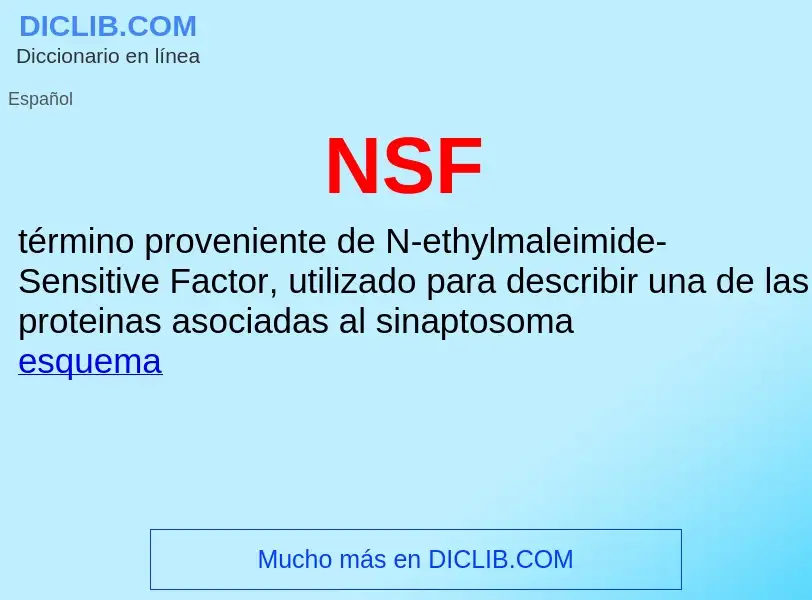 O que é NSF - definição, significado, conceito