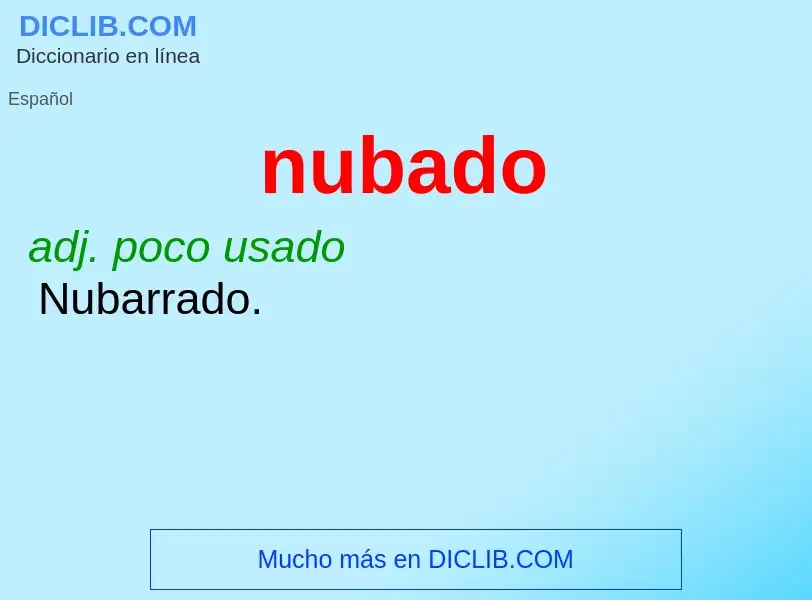 What is nubado - meaning and definition