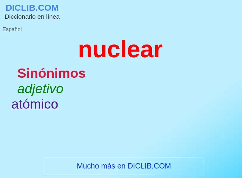 Was ist nuclear - Definition