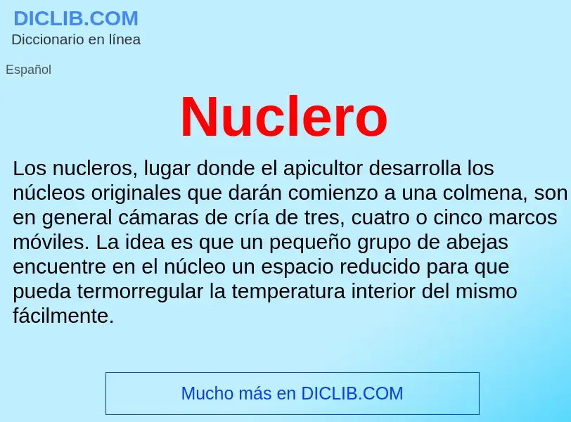 ¿Qué es Nuclero? - significado y definición