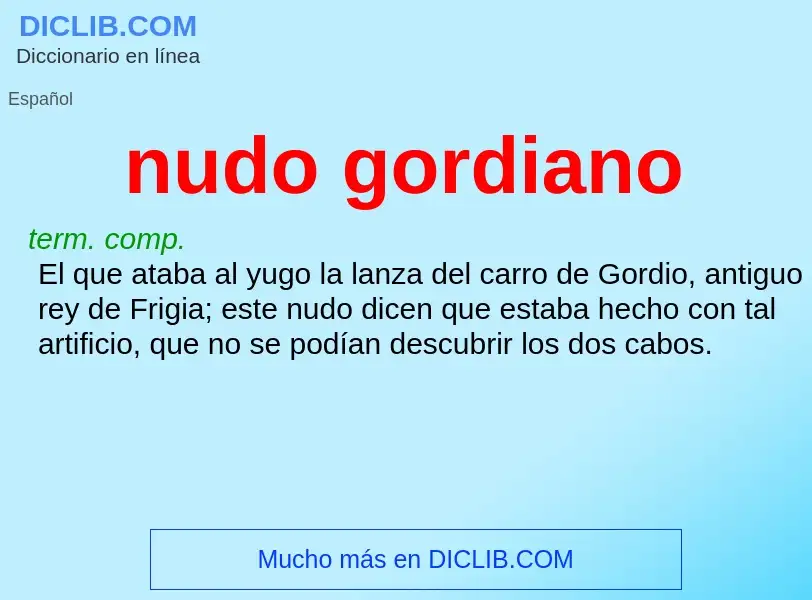 O que é nudo gordiano - definição, significado, conceito