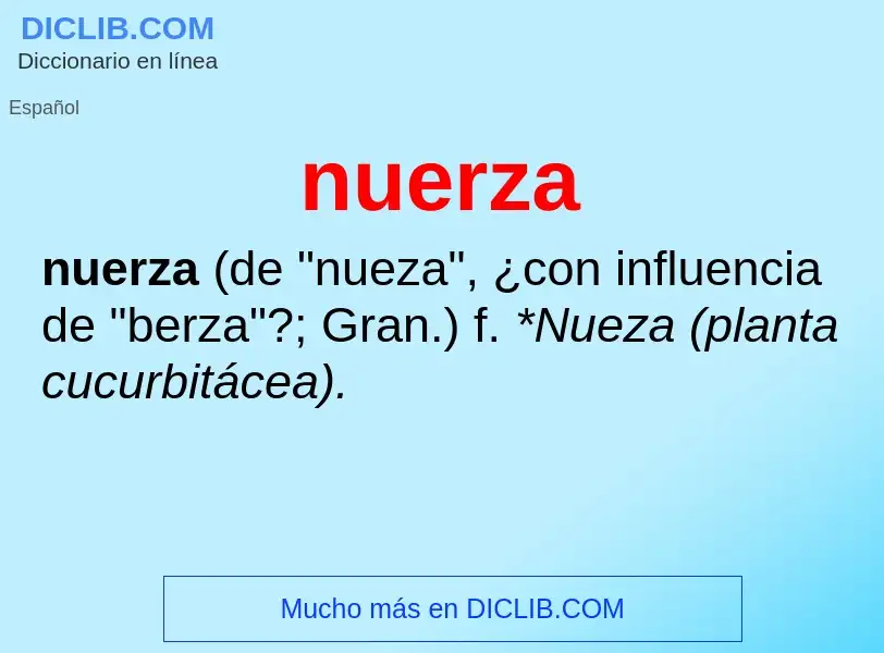 Wat is nuerza - definition