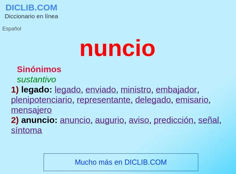 What is nuncio - definition