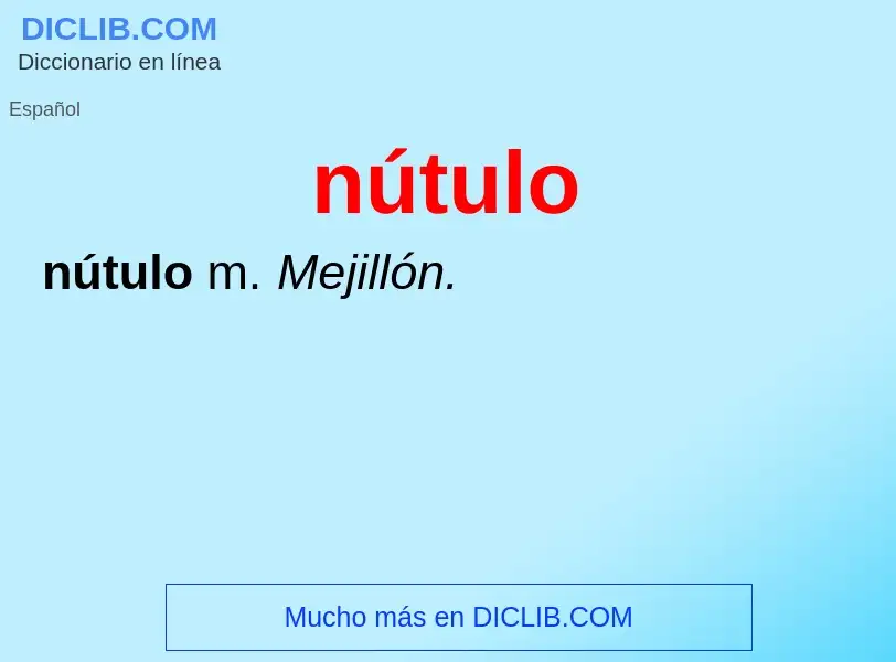 ¿Qué es nútulo? - significado y definición