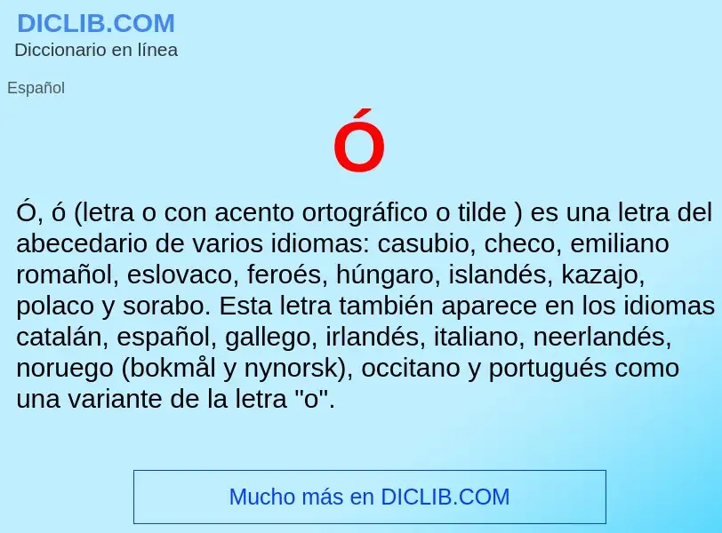 O que é Ó - definição, significado, conceito