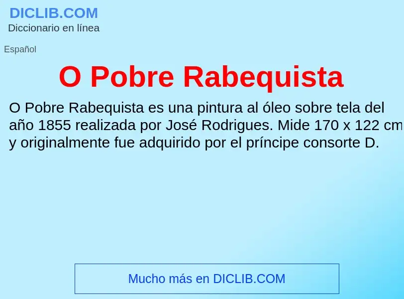 Wat is O Pobre Rabequista - definition