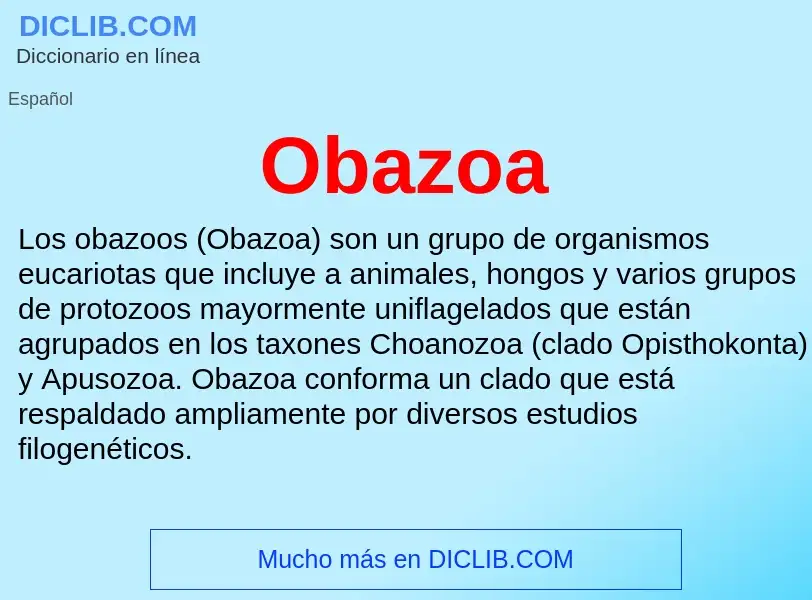 Wat is Obazoa - definition