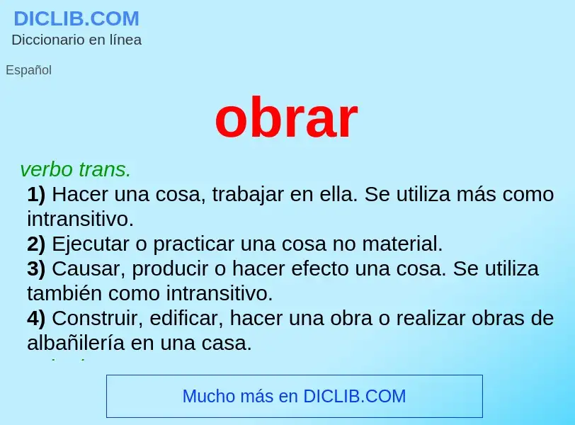 Wat is obrar - definition