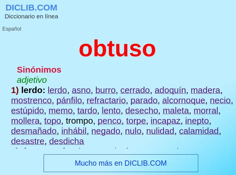 Wat is obtuso - definition