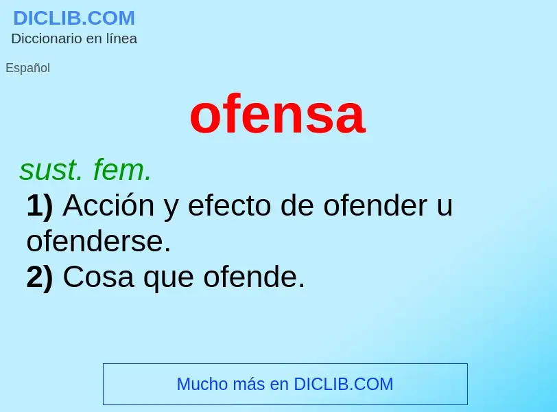 Wat is ofensa - definition