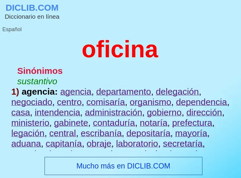 Wat is oficina - definition