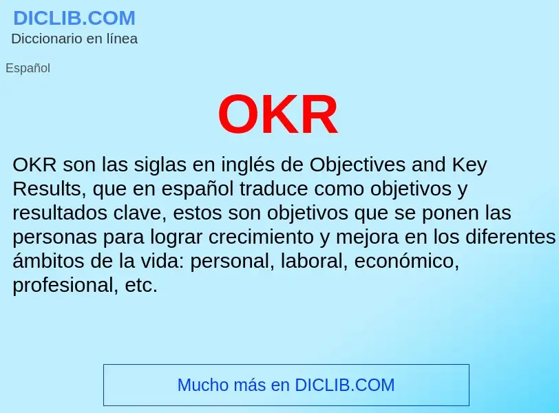 ¿Qué es OKR? - significado y definición