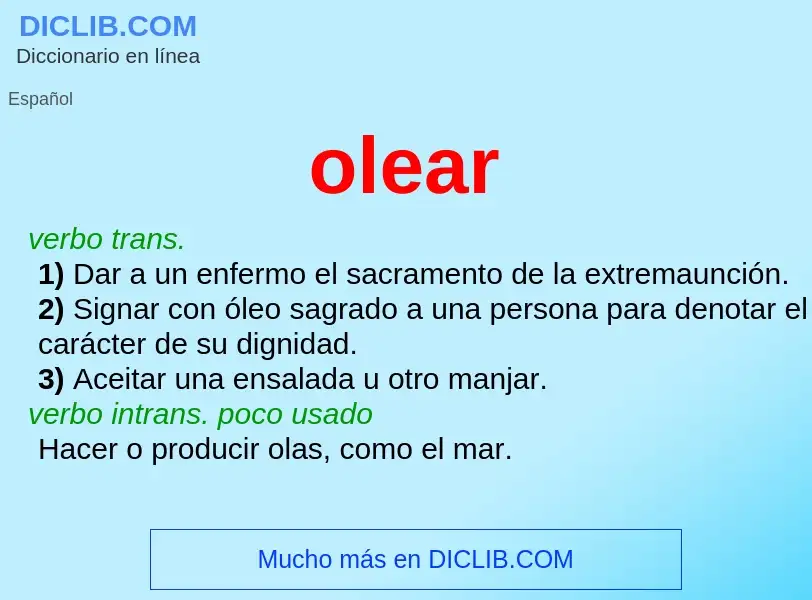 Wat is olear - definition