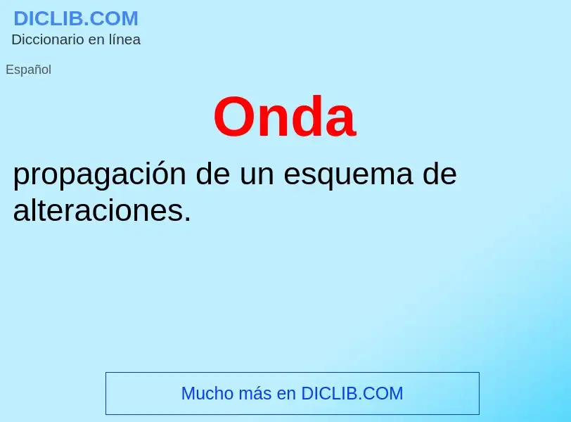 O que é Onda - definição, significado, conceito