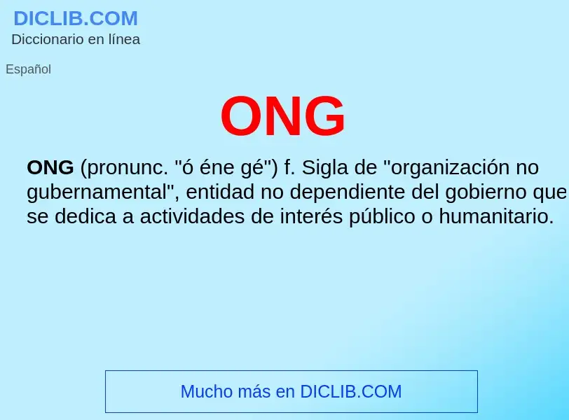 O que é ONG - definição, significado, conceito