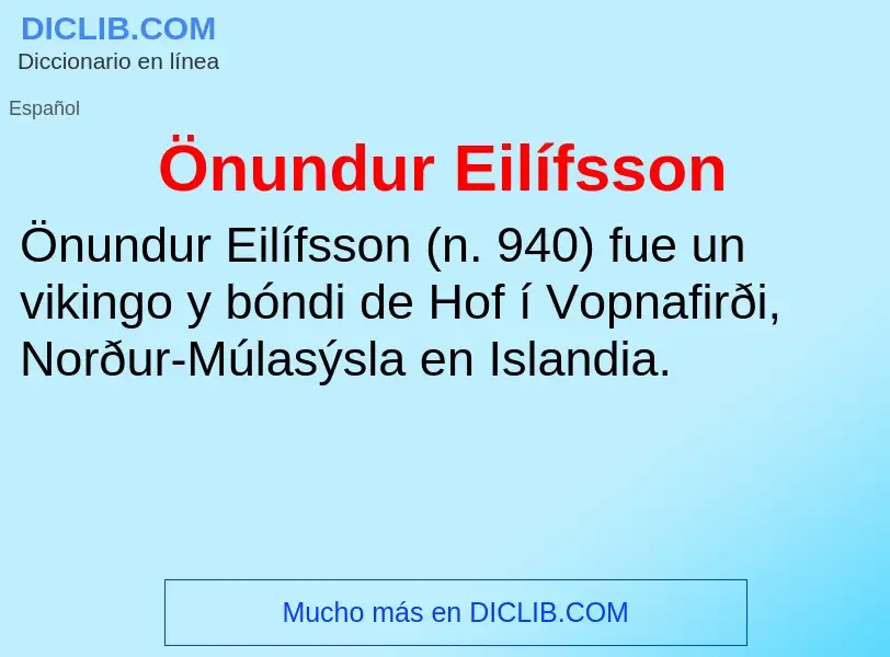 Wat is Önundur Eilífsson - definition