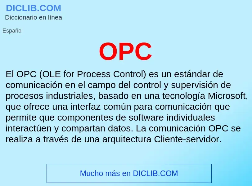 Wat is OPC - definition