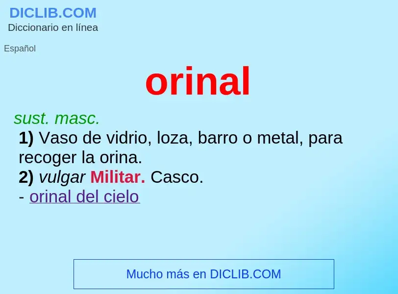 Wat is orinal - definition