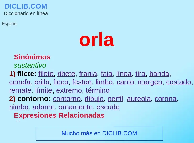 Was ist orla - Definition