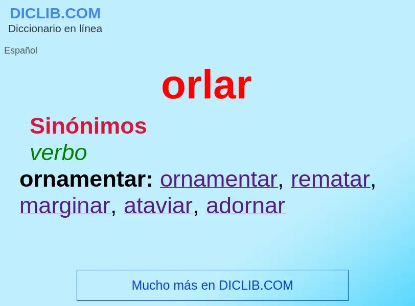 Wat is orlar - definition