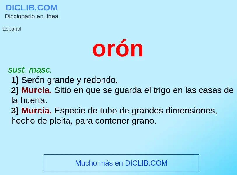 What is orón - definition