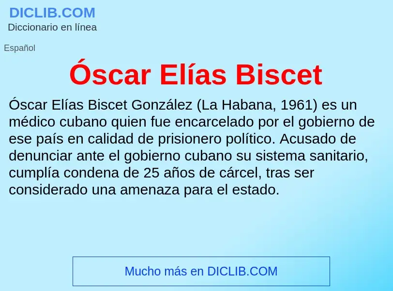 O que é Óscar Elías Biscet - definição, significado, conceito