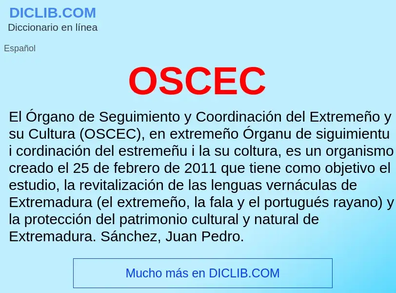 Wat is OSCEC - definition