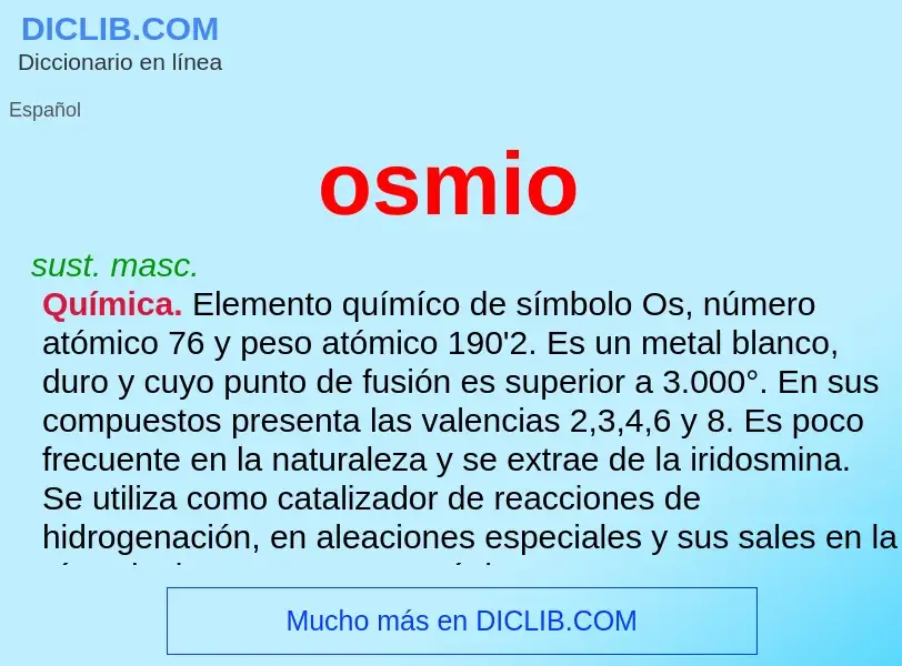 Was ist osmio - Definition