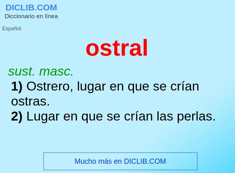 Что такое ostral - определение